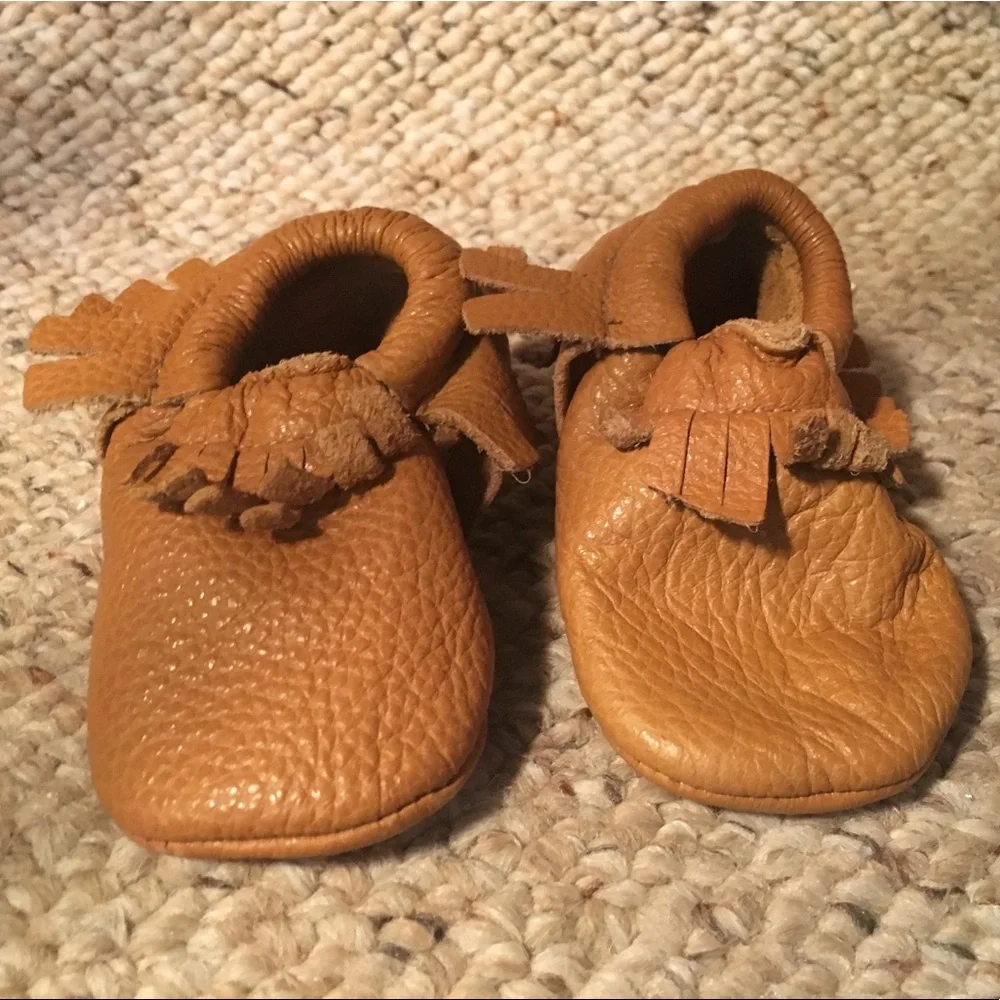 Baby Mocassins Leather Crib Shoes
